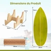 Promotions Balansinis lenta 79x28 cm žalia medinė laikymo stovas