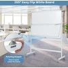 Promotions Baltas rašomasis stalas, 126x53,5x161-181 cm, baltas