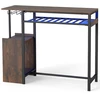 Promotions Baro skaitiklis reguliuojamas LED baro skaitiklis su įkrovimo stotele 110x40x92 cm juodas metalas