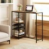Promotions Baro stalas, 121x41x105 cm, Ruda Juoda