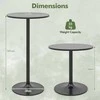 Promotions Baro stalas, 60x101 cm, juodas, reguliuojamo aukščio, metalinis pagrindas