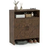 Promotions Batai laikymo spintelė su atvira lentyna 70x35x95 cm balta/natūrali ruda