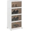 Promotions Batų laikymo dėžė, sukraunama, 4x35x25x18 cm, balta ruda
