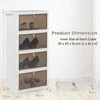 Promotions Batų laikymo dėžė, sukraunama, 4x35x25x18 cm, balta ruda