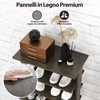 Promotions Batų lentyna, 7 pakopų vertikali, masyvi mediena, pilka