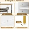Promotions Batų spintelė, 70x35x93 cm, balta, reguliuojamos lentynos, mediena, metalas