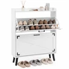 Promotions Batų spintelė su 2 nuleidžiamais stalčiais 80x24x103 cm balta