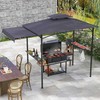 Promotions BBQ pavėsinė, 318x153 cm, tamsiai pilka