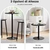 Promotions Bistro stalas, 60x60x101.5 cm, juodas, metalas