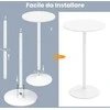 Promotions Bistro stalas, 60x60x101.5 cm, balta, metalas