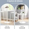 Promotions Bistro stalas, 60x60x101.5 cm, balta, metalas