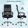 Promotions Biuro kėdė 59x59.5x111-121 cm Juoda Reguliuojama Ergonomiška