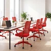 Promotions Biuro kėdė 63,5x62x95,5-103 cm Raudonas tinklelio audinys