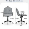 Promotions Biuro kėdė 63x63x84.5-94.5 cm pilka, dirbtinė oda
