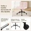 Promotions Biuro kėdė, kryžminė pasukama, 49-57 cm aukščio reguliavimas, rožinė