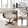 Promotions Biuro kėdė su pakeliamais porankiais 76,5x68x79-89 cm smėlio spalvos