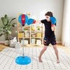 Promotions Stovas su boksininko kamuoliu, 43x11x120-154 cm, juoda ir mėlyna