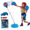 Promotions Stovas su boksininko kamuoliu, 43x11x120-154 cm, juoda ir mėlyna