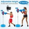 Promotions Stovas su boksininko kamuoliu, 43x11x120-154 cm, juoda ir mėlyna