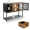 Promotions Bufetas, 100x35x85 cm, Rudas, Juodas