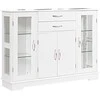 Promotions Bufetas, 107x30x82 cm, Balta Pilka