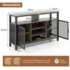 Promotions Bufetas, 139.7x40.6x82.6 cm, Pilka