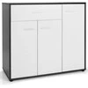 Promotions Bufetinis šoninis spintelė, 88,9x40,6x80 cm, tamsiai pilka balta