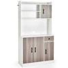 Promotions Bufeto laikymo spintelė, 100x40x180 cm, juoda balta