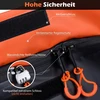 Promotions Cargo dėžė 148x61x61 cm Oranžinė Juoda PVC Sulankstoma Vandeniui atspari Saugykla