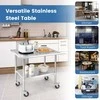 Promotions Darbo stalo vežimėlis, 91,5x61x89,5 cm, sidabro spalvos