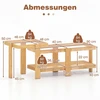Promotions Dėliojami kavos stalai 2 vnt. 90,2x40,6x40,6 cm ir 48,3x45,7x50,8 cm natūralūs