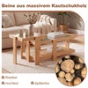 Promotions Dėliojami kavos stalai 2 vnt. 90,2x40,6x40,6 cm ir 48,3x45,7x50,8 cm natūralūs