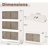 Promotions Dėvimasis sandėliavimo konteineris, 65x39x142 cm, Balta Ruda