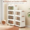 Promotions Dėžių rinkinys, 3 vnt., 68.5x37x36 cm, baltos ir rudos spalvos