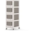 Promotions Dėžutės laikymo organizatorius, 4 lygiai, 41,9x28x71,1 cm, baltas