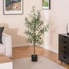 Promotions Dirbtinė alyvmedžio šaka, 130 cm, žalia ir balta