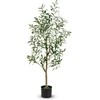 Promotions Dirbtinė alyvmedžio šaka, 130 cm, žalia ir balta