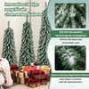 Promotions Dirbtinės Kalėdinės eglutės, 3 dalių rinkinys, 120x35x20 cm 150x44x25 cm 180x55x30 cm, Žalia Juoda