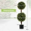 Promotions Dirbtinės topiarinės rutulio formos medeliai, 90,2 cm aukščio, žali