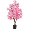 Promotions Dirbtinis vyšnios žiedų medis 15x13x118 cm rožinės spalvos audinio žiedas