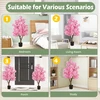 Promotions Dirbtinis vyšnios žiedų medis 15x13x118 cm rožinės spalvos audinio žiedas
