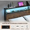 Lova Promotions Dviejų lovų rėmas, 216x144x102 cm, Rudas