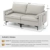 Promotions Dviejų vietų sofa-lova, 172x78x80 cm, šviesiai pilka