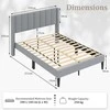 Lova Promotions Lovos rėmas, 211x155x105 cm, Pilka