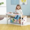 Promotions Dvipusė vaikų veiklos suoliukas, 53.3x55.9x147.3 cm, pilka balta