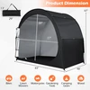 Promotions Dviračių laikymo palapinė 211x122x170 cm juodos spalvos Oxford audinys