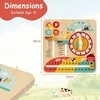 Promotions Edukacinis mokomasis laikrodis, 30,5x30,5x1 cm, įvairiaspalvis, medinis