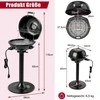 Promotions Elektrinė BBQ grilis, 52x44x82 cm, juoda