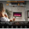 Promotions Elektrinė židinio įdėklas, 61x12x34 cm, juoda