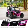 Promotions Elektrinis automobilis, 12V elektrinis UTV sunkvežimis, rožinis